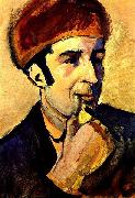 August Macke, Portrait de Franz Marc